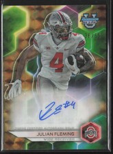 Julian Fleming 2023 Bowman Best University #BOA-JF Gold Geometric Auto /50