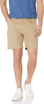 Men's Stretch Slim Fit Shorts Summer Lightweight Cotton 5 Pocket Casua
