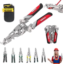 18 in 1 Foldable Wire Stripper, Multifunctional Folding Professional Wire Cutter