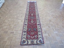 2'9 X 19'10 Runner Hand Knotted Tribal Red Super Kazak Oriental Rug G5659
