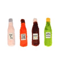 1x AFP Hunde Happy Hour Pl&uuml;sch Spielzeug 30cm Flasche Stofftier Hund Kuscheltier