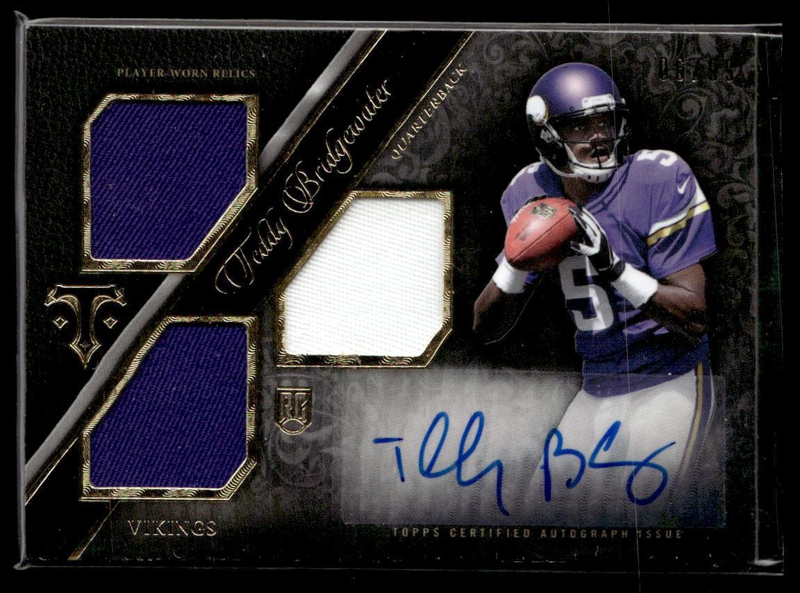 Teddy Bridgewater Topps Triple Threads #112 Autograph Relic