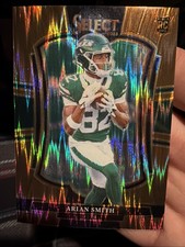 2025 Panini Select Arian Smith /899 Rookie Bronze Shock Prizm - New York Jets