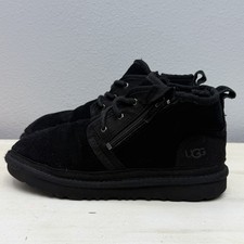 Ugg Black Suede Neulmel Zip Ankle Boots Size 4