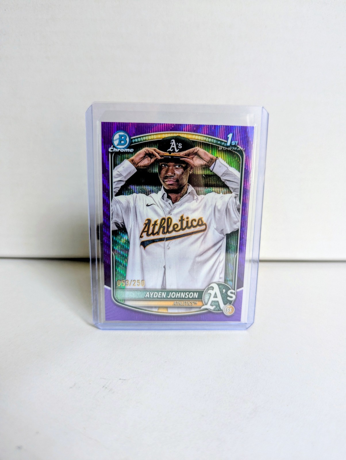 Ayden Johnson | 2025 Bowman Chrome | #BCP-197 Purple Wave /250