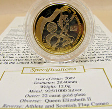 COIN 2002 UK Royal Mint Silver Proof Two Pound £2 Commonwealth Games SCOTLAND