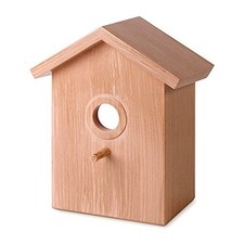 See Through One Way Mirrored Bird House - Suction Cup 4   x 6   x 7   , Blue