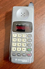 Early 1990s MOTOROLA Dignitary Cell Phone Collectible with Leather Case