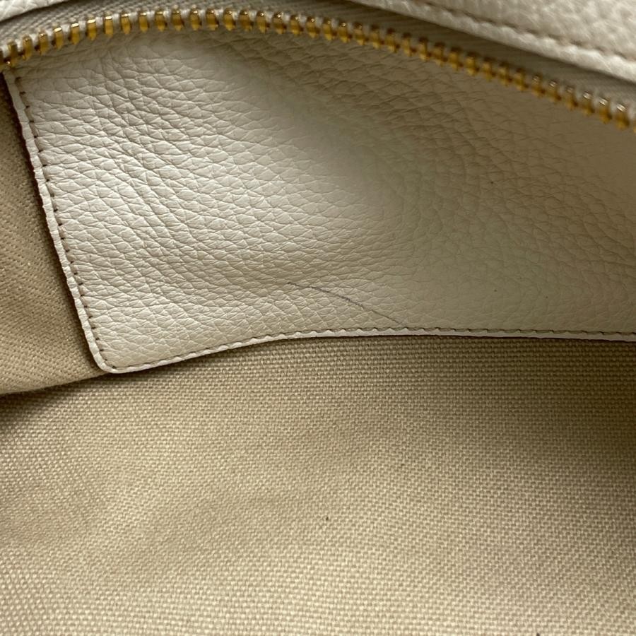 PRADA 2-Way Shoulder Bag Handbag White Leather with Dust Bag G Card #BS1742 thumbnail 6