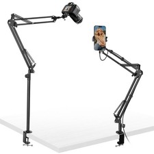 Overhead Camera Mount Desk Stand 360 Adjustable Arm For Content Creator