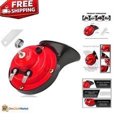 High-Low Tone Snail Horn - Super Loud 300DB Car Horn for Trucks and Motorcycles