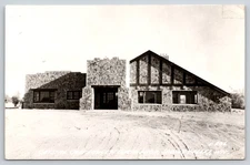 Spring Valley Wisconsin~Crystal Cave Lodge & Curio Shop~1940s RPPC