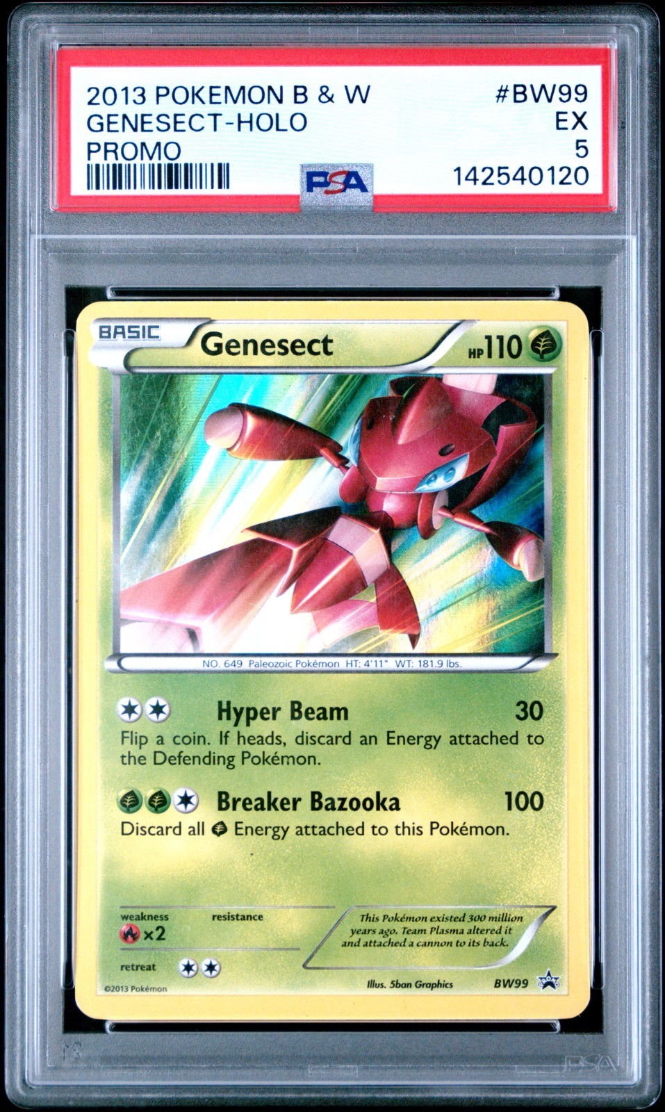 2013 POKEMON BLACK & WHITE PROMO BW99 GENESECT-HOLO