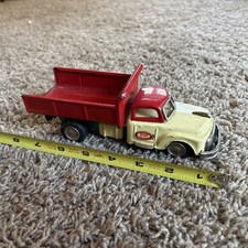 Japan Tin Friction 1954 Studebaker Dump Truck 7.5" 50s