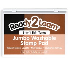 Ready 2 Learn Jumbo Washable Stamp Pad - 6-in-1 - Skin Tones - Multi