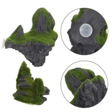 2 Aquarium Landscaping Decorations Artificial Floating Island