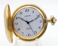 MAJESTIME 17j SWISS POCKET WATCH FHF 96, 47.3mm FOR REPAIR (BG)