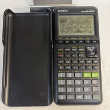 Casio fx-9750GIII Graphing Calculator Power Graphic 3 Black Tested Works W/BTTRS