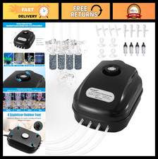 Powerful Aquarium Air Pump 300GPH for 200 Gallon Fish Tank, Hydroponic Aerator w
