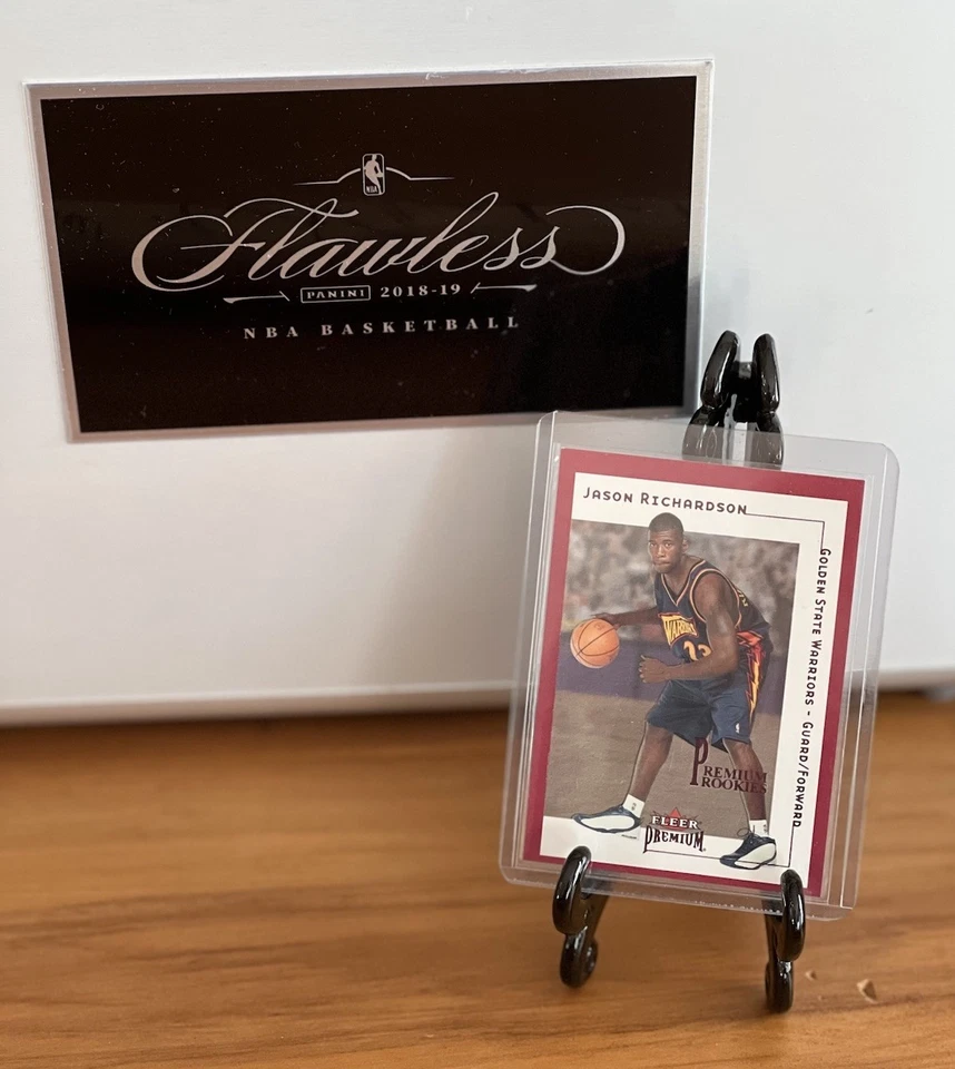 2001-02 Fleer Premium Rookies Ruby Jason Richardson RC #169/50 Foto 3 de 4