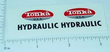Pair Tonka Turbine Hydraulic Dump Truck Sticker Set TK-196