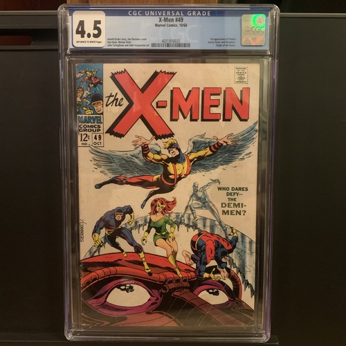 🔥UNCANNY X-MEN #49 CGC 4.5*1968 MARVEL*1ST APP. POLARIS*SILVER AGE KEY*STERANKO