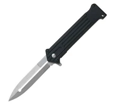 8" All Black Bat Man Batman Silver blade Joker Assisted Open Pocket Knife 