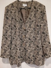 Tamotsu Women's XL Suit Jacket. Button Front. Made In USA. Top Quality.