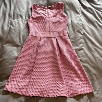 Jennifer Lopez JLo Orchid Pink Sleeveless Fit & Flare Dress 10 (D159)
