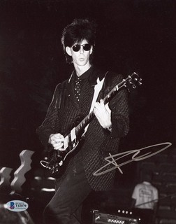 Ric Ocasek Musician Signed The Cars 8x10 Music Photo AUTO BAS Beckett COA