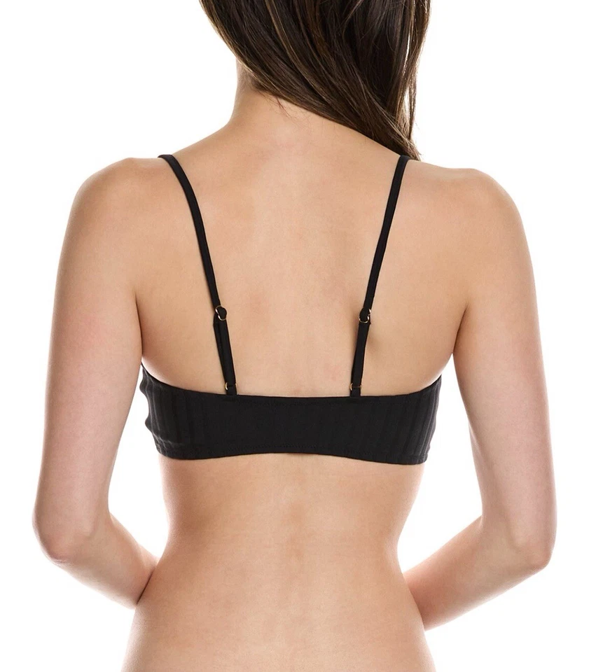 Top de bikini Melissa Odabash Tortola negro talla IT 46 (talla 10 de EE. UU.) NUEVO CON ETIQUETAS Foto 2 de 4