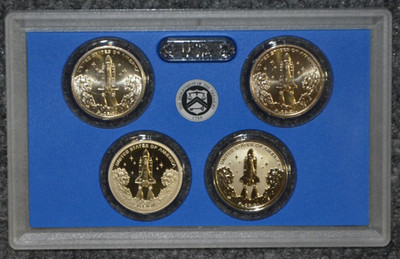 2025 P D S S Complete 4-Coin Florida Space Shuttle Innovation Dollar Coin Set