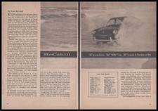 1966 Vw Volkswagen Fastback Road Tom Mccahill Road Testreview Vintage Original