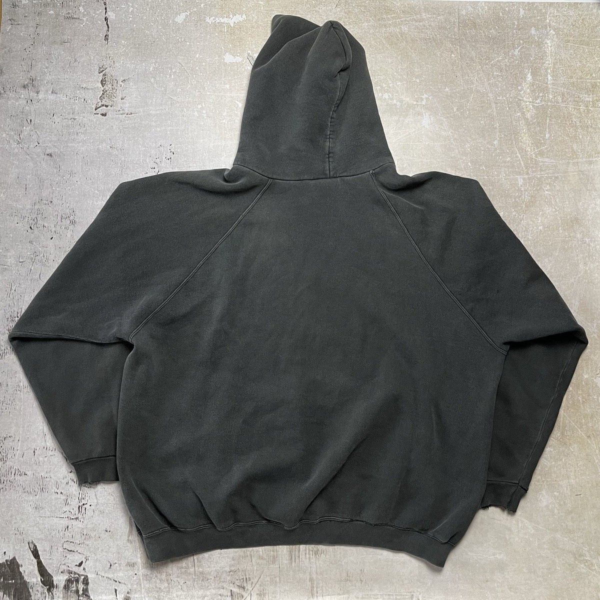 Vintage FADED Adidas Embroidered Trefoil Made in USA Hoodie