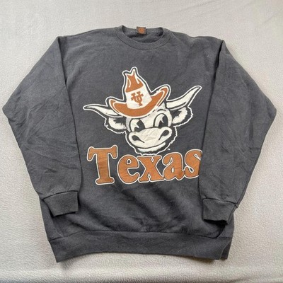 Vintage Texas Longhorns Bevo Sweatshirt Mens Large Made USA UT Austin 90s P&M