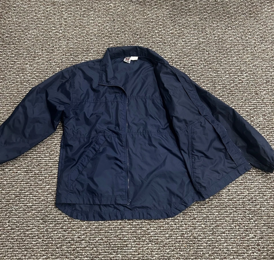 Vintage Franklin Sports Full Zip Windbreaker Navy Blue Size Medium - Image 2 of 4