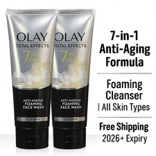 Olay Total Effects 7in1 Face Wash 100g x 2 | Anti-Aging Foaming Cleanser