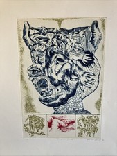 Bernard Schultze, „Finger im Mund“, Radierung, im Druck signiert, 1970 5/120