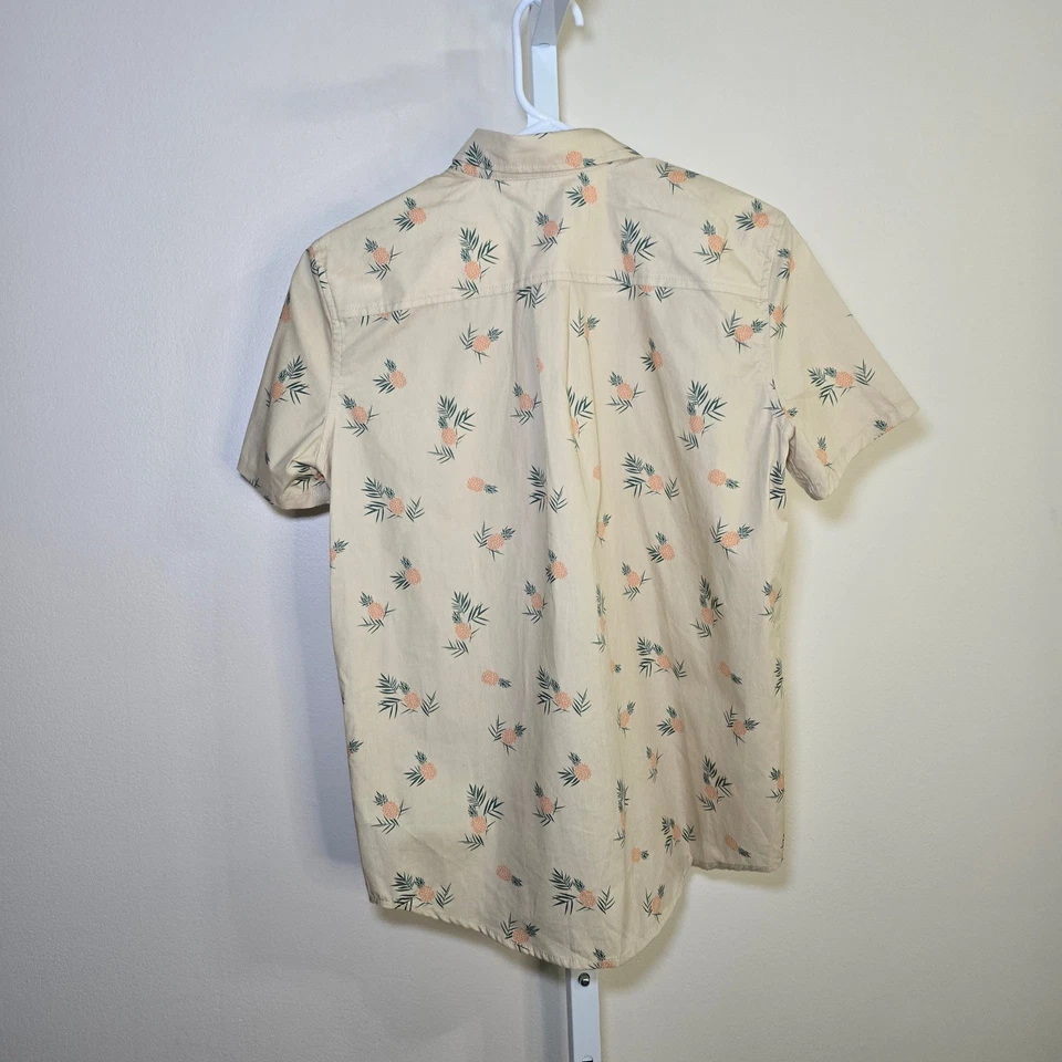 Brooks Brothers Boys Button Up Short Sleeve Shirt Pineapple Print Size 14Y - Image 3 of 3