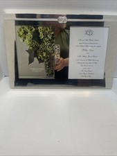 Wedgwood Vera Wang Infinity 5"x7" Double Invitation Picture Frame Silver Plate