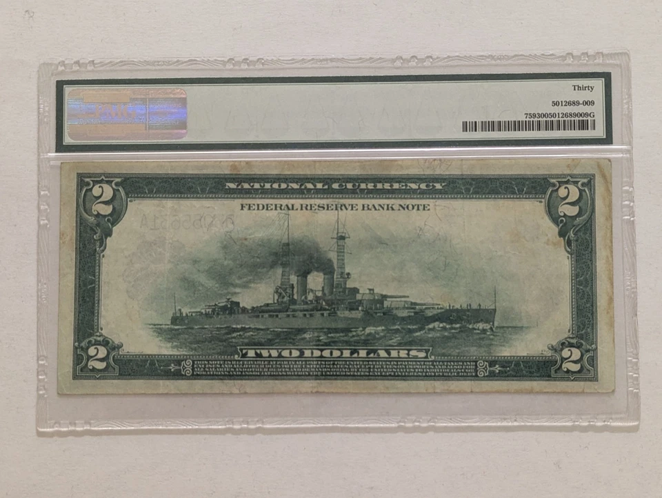 1918 $2 PMG 30 🔥Battleship Note🔥 Cleveland ~FR 759 ~ Federal Reserve Bank Note - Image 4 of 4