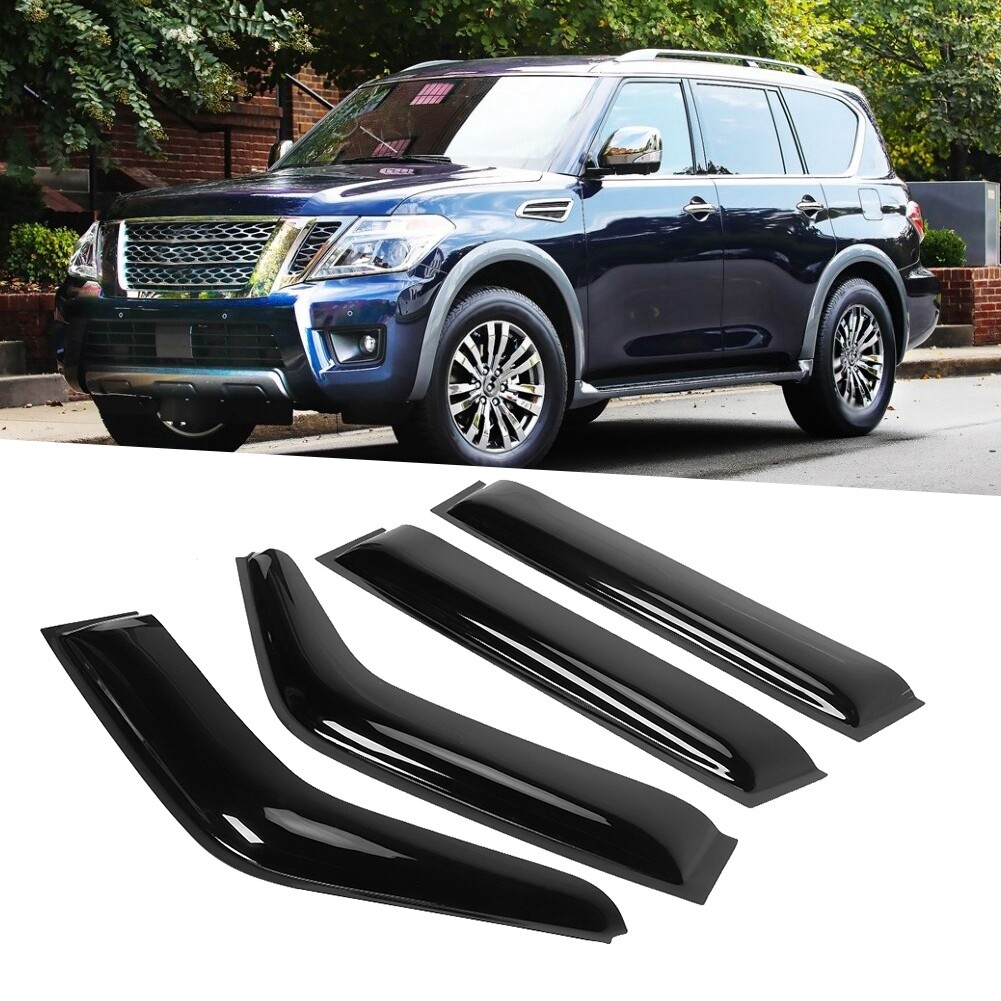 Sun Window Visor Wind Rain Deflector Guard Weather Shield for Nissan