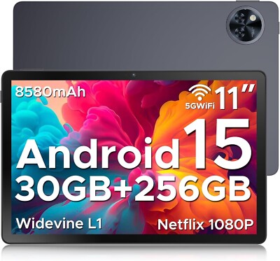 DOOGEE U11 Pro[2025] Android 15 Tablet 11 Zoll, 30GB+256GB 8580mAh, 90Hz Display