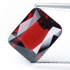 3.85Cts Natural Red Color Almandine Garnet 10x8mm Cushion Cut Loose Gemstone