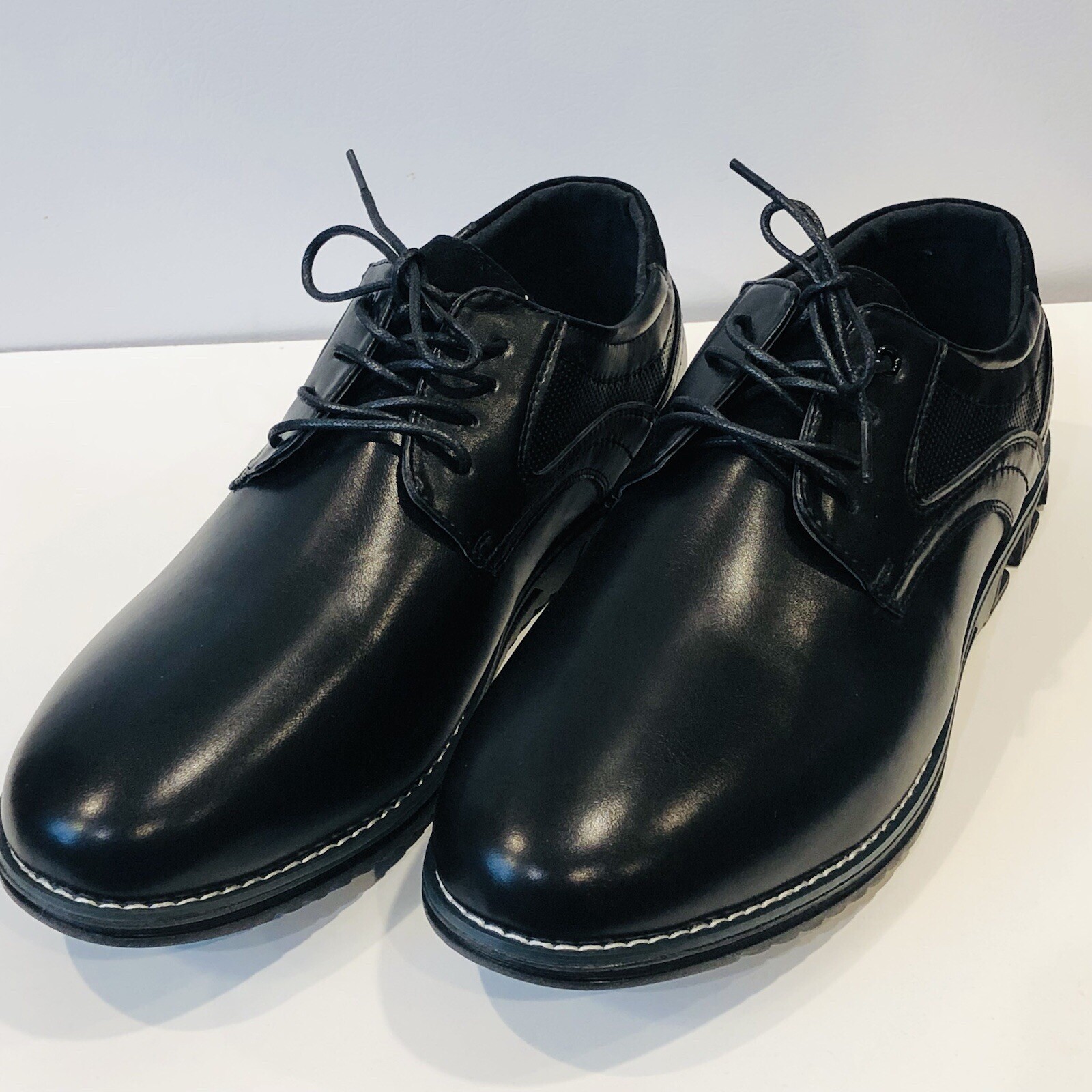 SAOLA Scarpe Gatsby nere ecopelle Oxford Derby stringate uomo 13 B