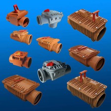 Rückstauklappe Rückstauverschluss DN 50 - 200 Rattenschutz für Abwasserrohr