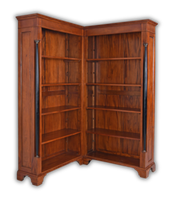 Regal Mahagoni Bibliothek BüCherregal Xxl Standregal Kolonial Holzregal Eckregal