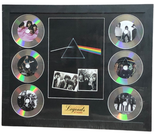 Pink Floyd Memorabilia Framed Picture Presentation Discset Legends OF Music UK prezzo ebay
