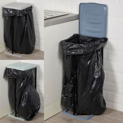 60L Faltbarer Mülleimer Sackhalter Ständer Kunststoff Abfall Müllsack Recycling