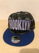 BROOKLYN KBETHOS SnapBack Hat. Brand New. Camo Blue One Size Fits All